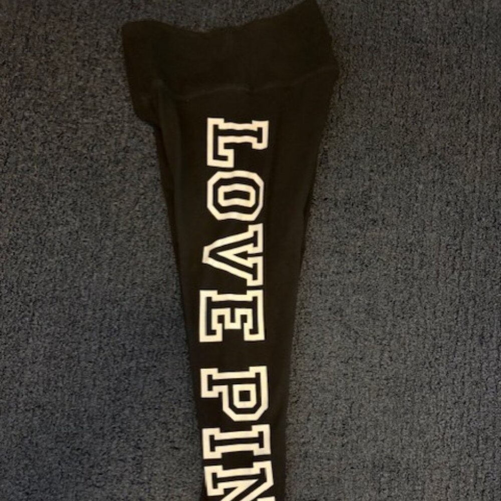PINK Victoria Secret Logo Leggings Size M